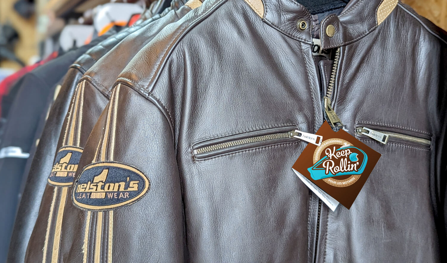 Création du logo de Keep Rollin - Equipements et accessoires moto à Nevers