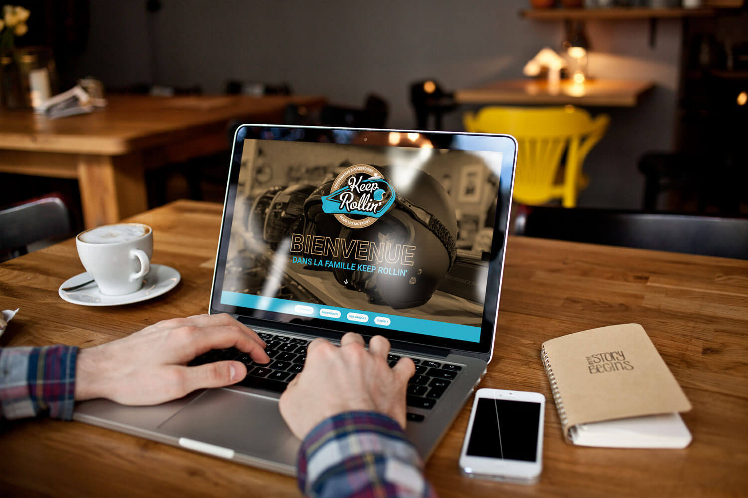 Création du site internet de Keep Rollin - Equipements et accessoires moto à Nevers