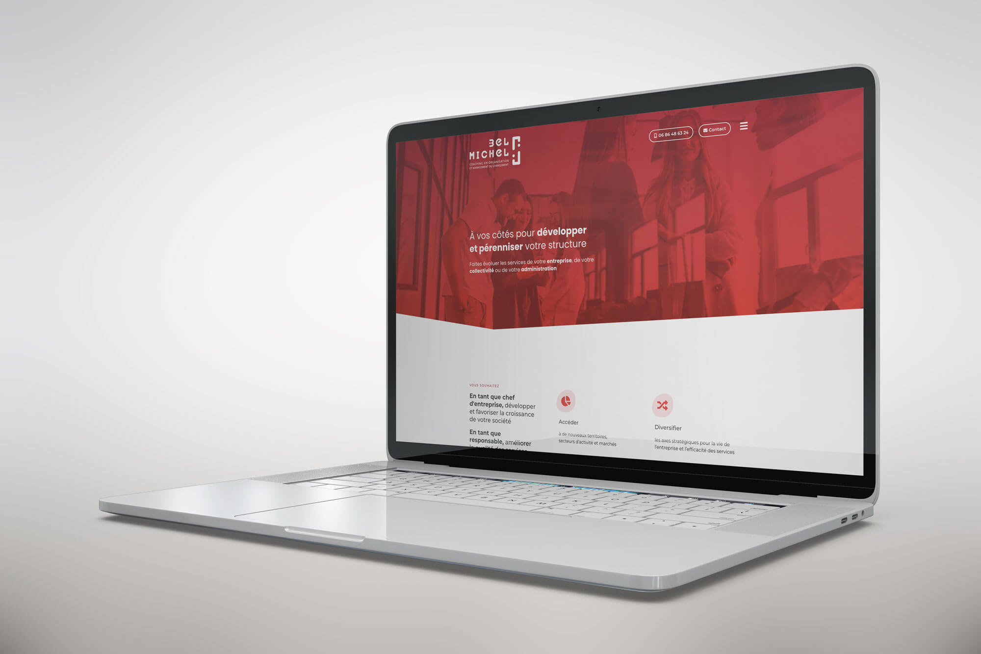 Création du site internet de Michel Bel à Nevers, coach en organisation et management du changement