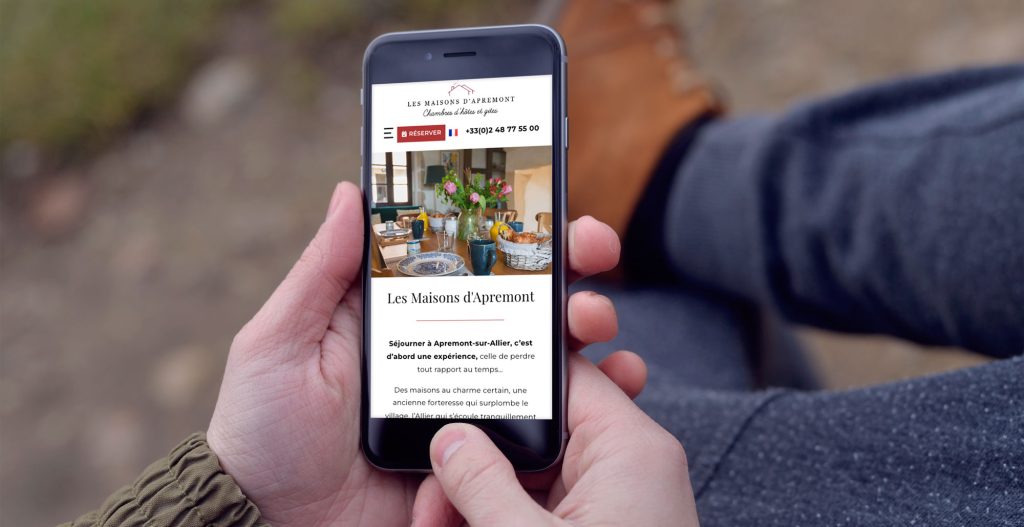 Création de site internet à Nevers pour Les Maisons d'Apremont-sur-Allier