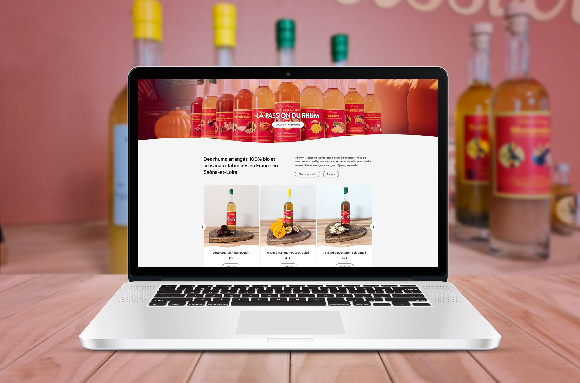 R'humm Passion, des rhums arrangés 100% bio et artisanaux fabriqués en France en Saône-et-Loire